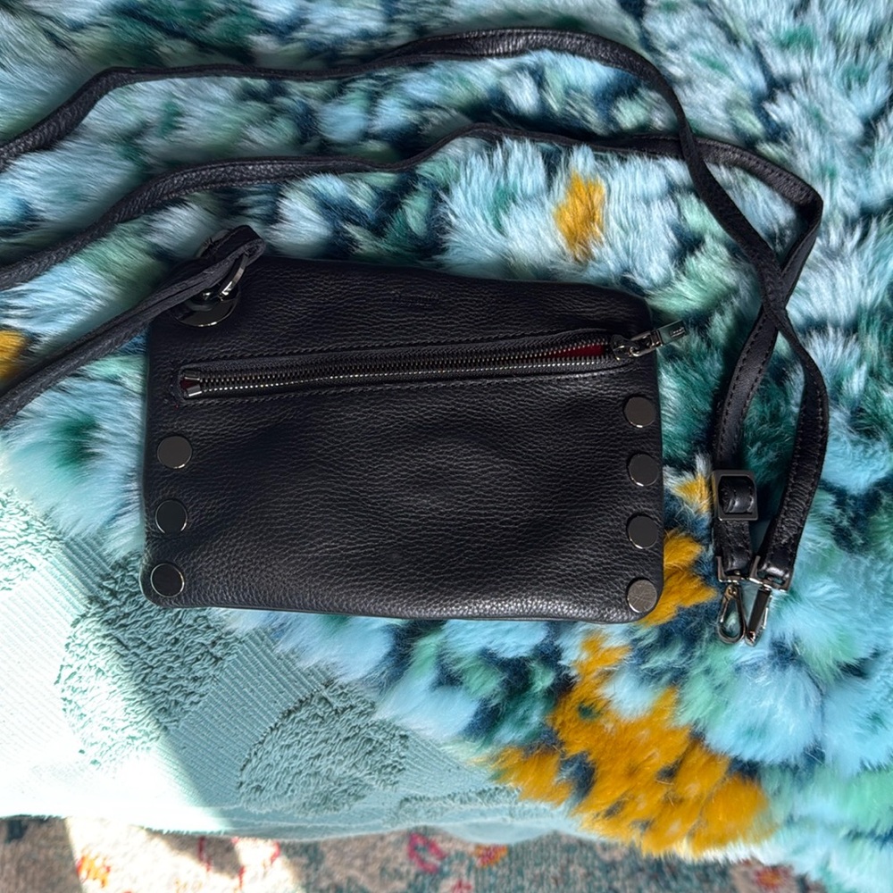 Hammitt Small Black Wallet on Chain/Xbody clutch